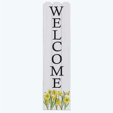 YOUNGS Wood Welcome Porch Sign 72311